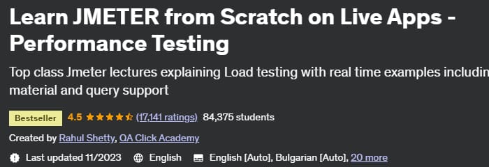 Learn JMETER from Scratch on Live Apps - Performance Testing