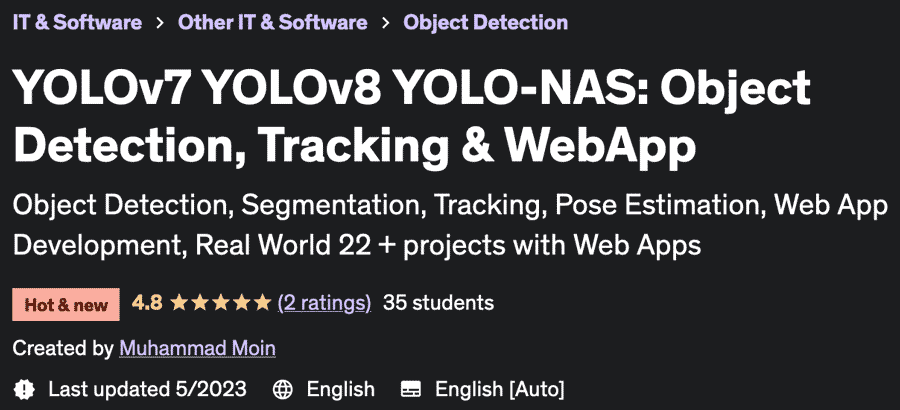 YOLOv7 YOLOv8 YOLO-NAS: Object Detection, Tracking & WebApp