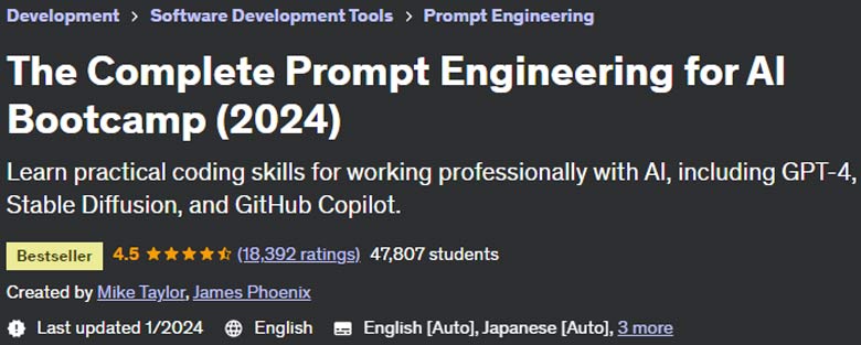 The Complete Prompt Engineering for AI Bootcamp (2024)