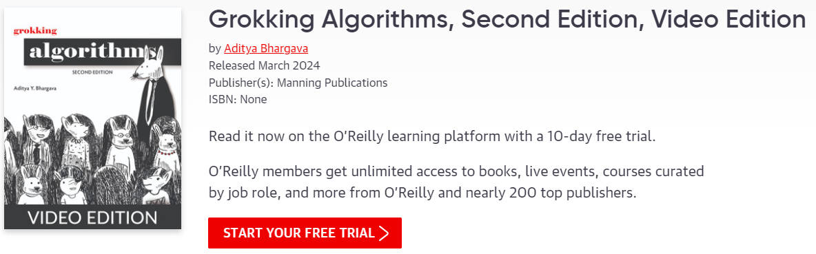 Grokking Algorithms Second Edition Video Edition