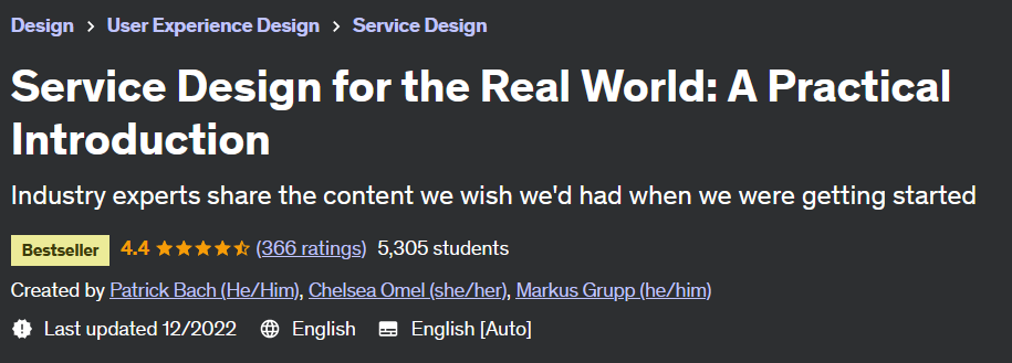 Service Design for the Real World