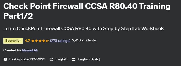 Check Point Firewall CCSA R80.40 Training Part1_2