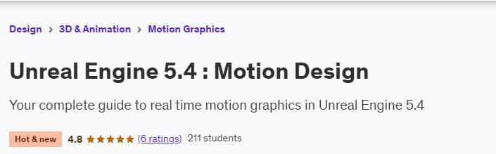 Unreal Engine 5.4 _ Motion Design