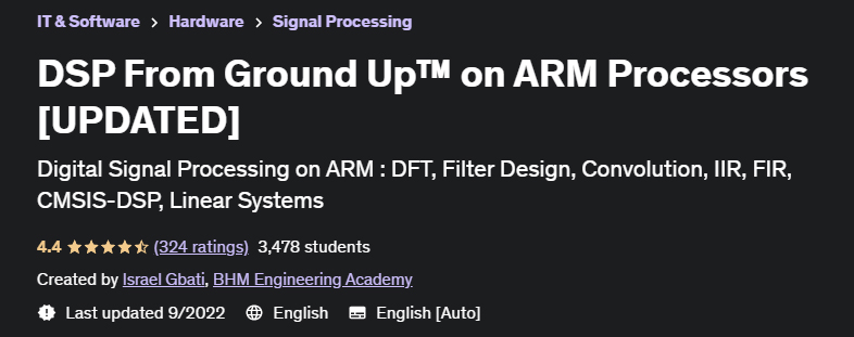 DSP From Ground Up™ on ARM Processors