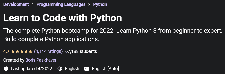 Learn to Code with Python