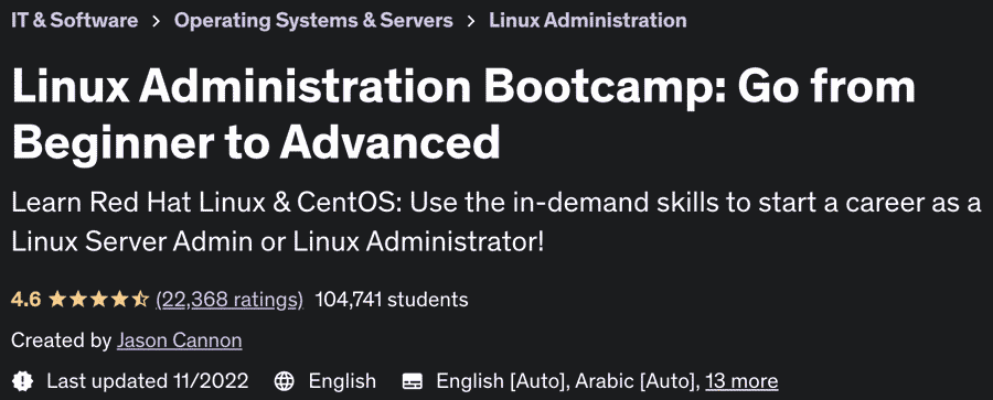 Linux Administration Bootcamp: Go from Beginner to Advanced