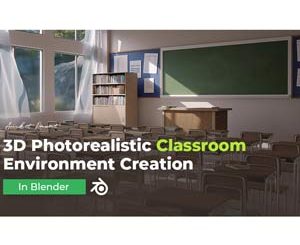 3D Photorealistic Classroom Environment Creation in BLENDER