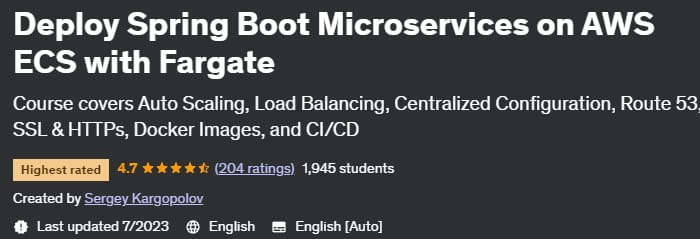 Deploy Spring Boot Microservices on AWS ECS with Fargate