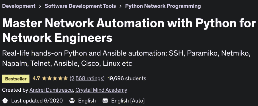 Master Network Automation with Python for Network Engineers