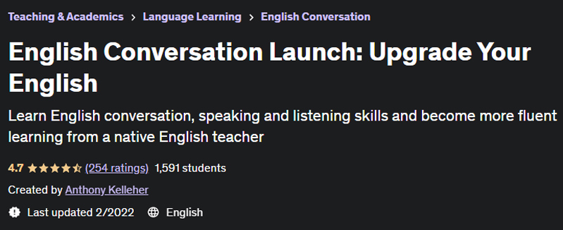 English Conversation Launch: Upgrade Your English