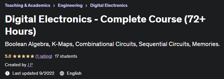 Digital Electronics - Complete Course (72+ Hours)