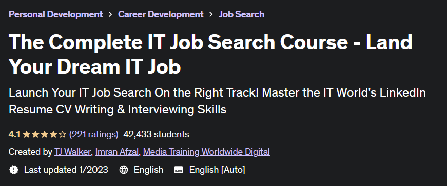The Complete IT Job Search Course 