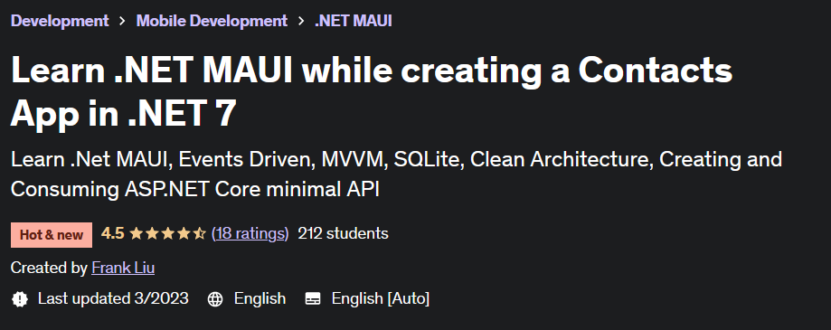 Learn .NET MAUI while creating a Contacts App