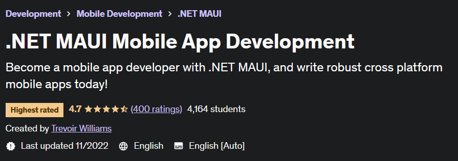 .NET MAUI Mobile App Development