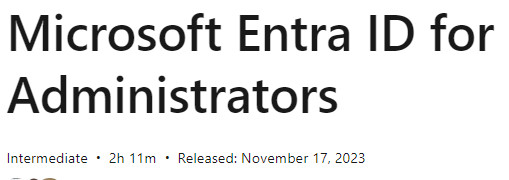 Microsoft Entra ID for Administrators