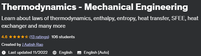 Udemy - Thermodynamics - Mechanical Engineering