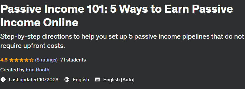 Passive Income 101: 5 Ways to Earn Passive Income Online 