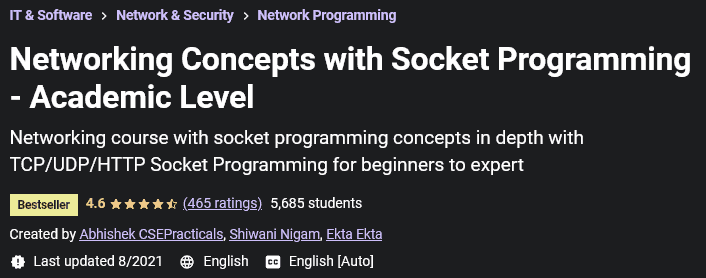 Networking Concepts with Socket Programming - Academic Level