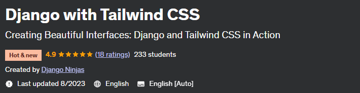 Django with Tailwind CSS