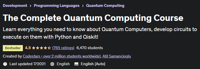 The Complete Quantum Computing Course