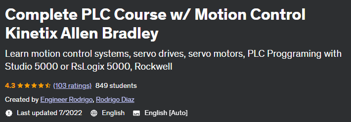 Complete PLC Course w_ Motion Control Kinetix Allen Bradley