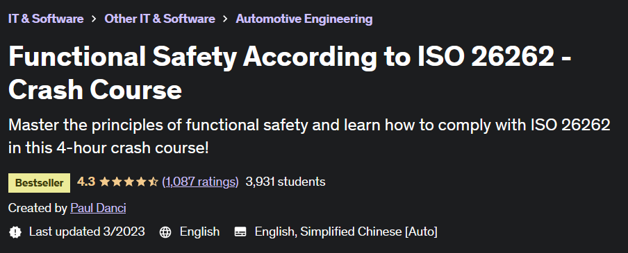 Functional Safety According to ISO 26262