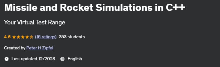 Missile and Rocket Simulations in C++