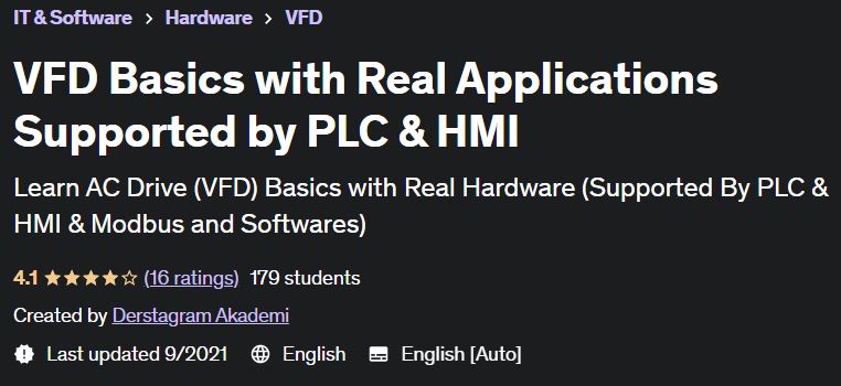 VFD Basics with Real Applications Supported by PLC & HMI