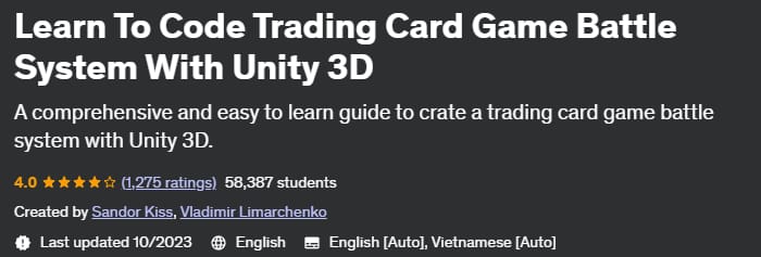 Learn To Code Trading Card Game Battle System With Unity 3D