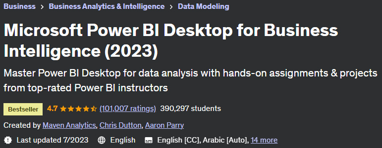 Microsoft Power BI Desktop for Business Intelligence