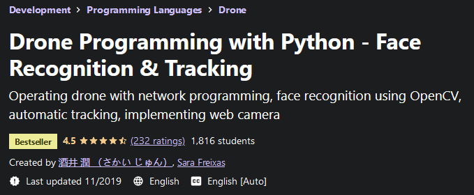 Drone Programming with Python - Face Recognition & Tracking