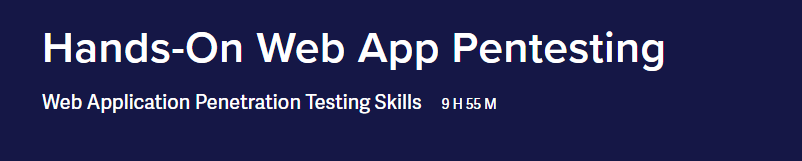 Hands-On Web App Pentesting