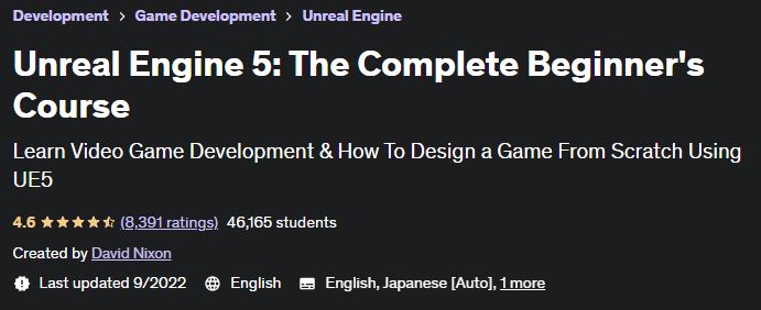 Unreal Engine 5: The Complete Beginner's Course