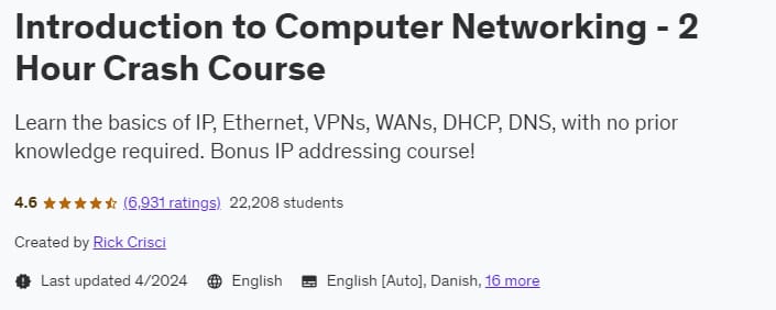 Introduction to Computer Networking - 2 Hour Crash Course