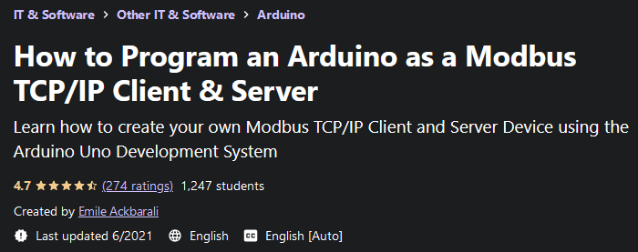 How to Program an Arduino as a Modbus TCP/IP Client & Server