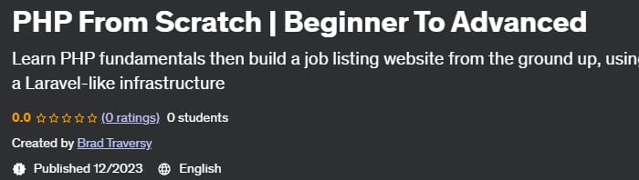 Php From Scratch _ Beginner To Advanced