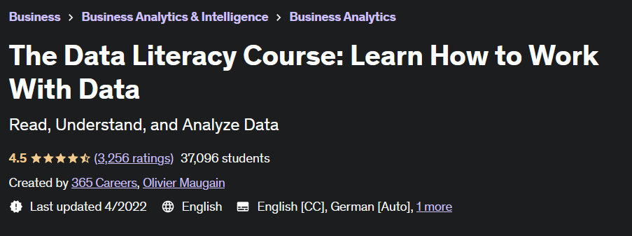 The Data Literacy Course