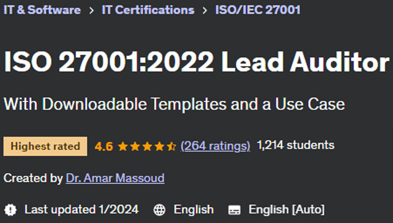 ISO 27001:2022 Lead Auditor