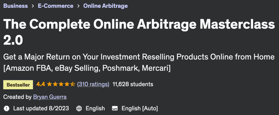 The Complete Online Arbitrage Masterclass 2.0