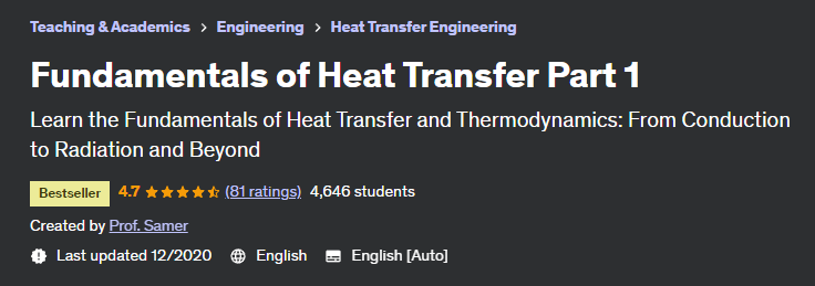 Fundamentals of Heat Transfer Part 1