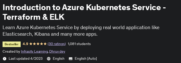 Introduction to Azure Kubernetes Service - Terraform & ELK