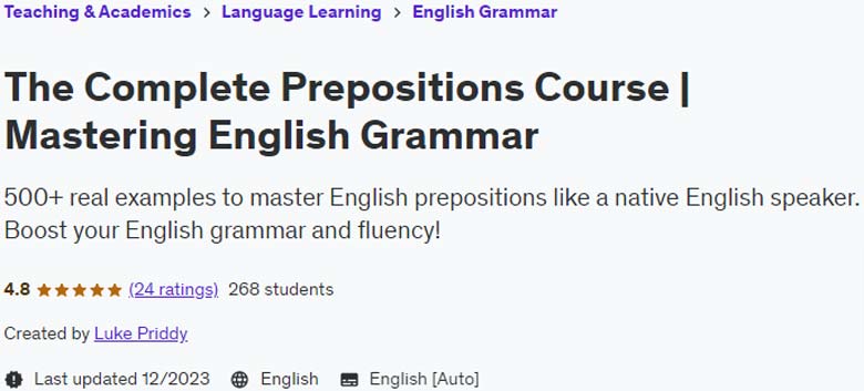 The Complete Prepositions Course |  Mastering English Grammar