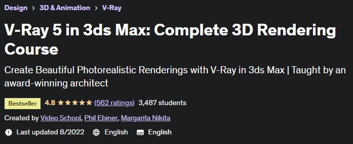 V-Ray 5 in 3ds Max: Complete 3D Rendering Course