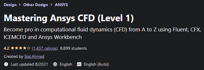 Mastering Ansys CFD (Level 1)