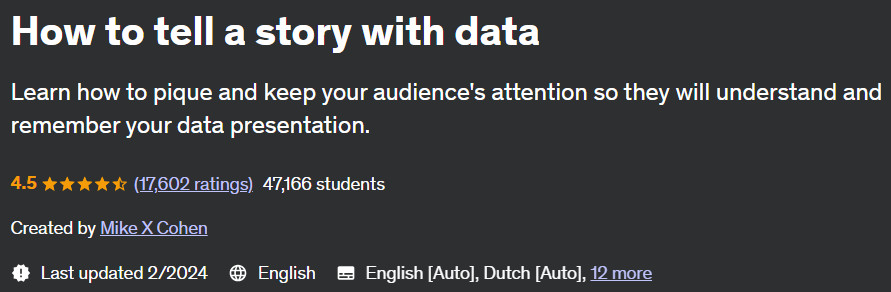 How to tell a story with data