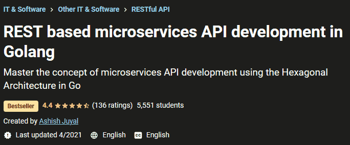 REST based microservices API development in Golang