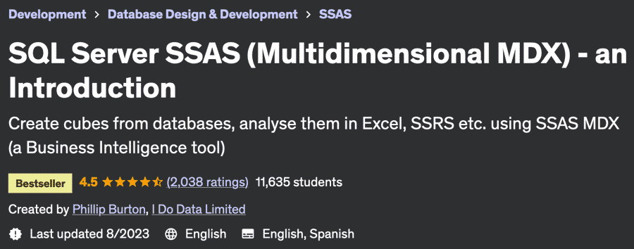 SQL Server SSAS (Multidimensional MDX) - an Introduction