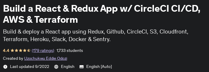 Build a React & Redux App w_ CircleCI CI_CD, AWS & Terraform