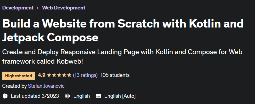 Build a Website from Scratch with Kotlin