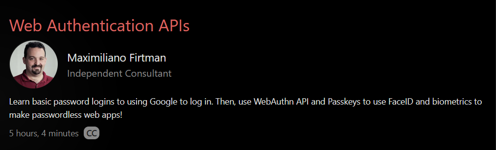 Web Authentication APIs